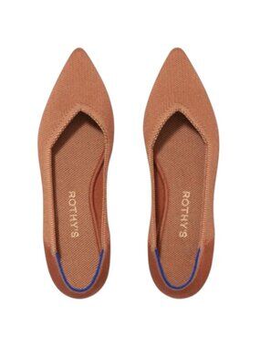 Rothy’s The Point II Flats Amber Women 9.5 + Extra Insoles Washable Knit